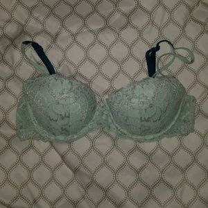 Baby blue sparkly bra